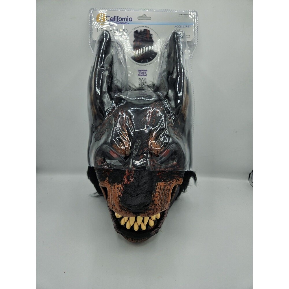 California Costumes Hell Hound Ani Motion Mask Halloween Cosplay NEW